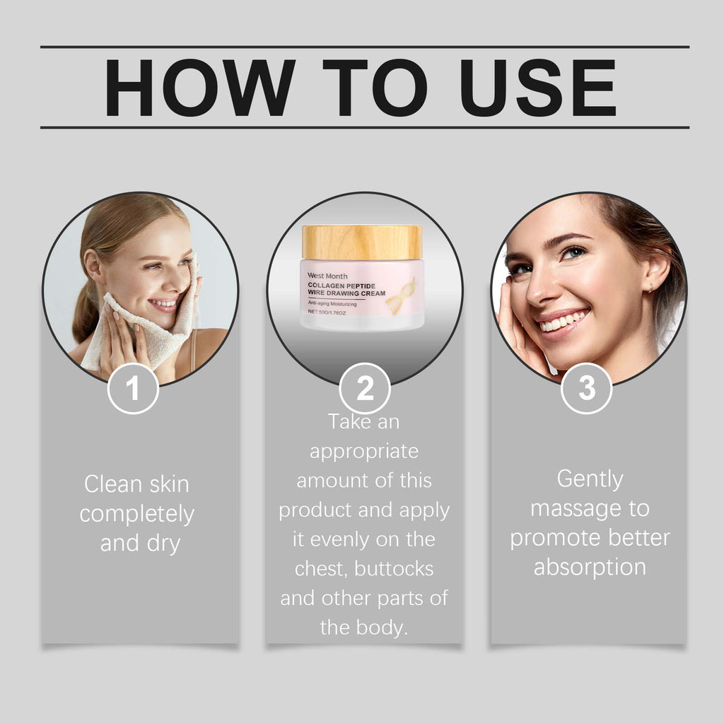 West&Month Collagen Polypeptide Facial Hydrating Cream for Moisturizing Skin Care